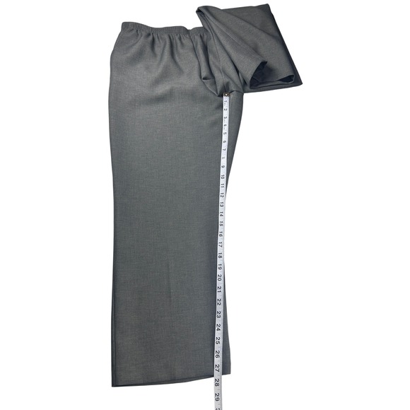 Alfred Dunner Classics Gray Elastic Waist Pull On Dress Pants Size 16 NEW - Picture 4 of 7